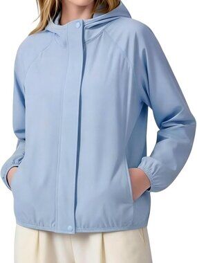 Women's UPF 50+ Lightweight UV Sun Protection Jacket, Cropped Quick Dry